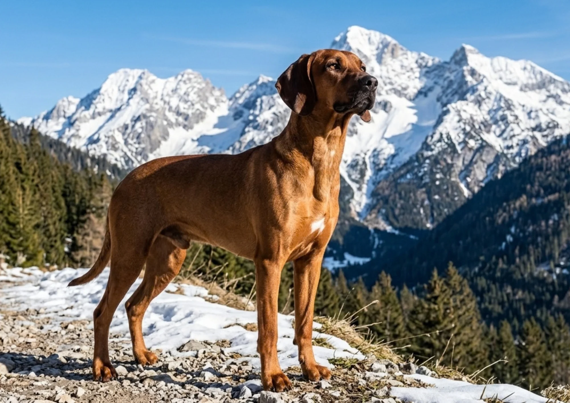 Chien de race Brachet tyrolien